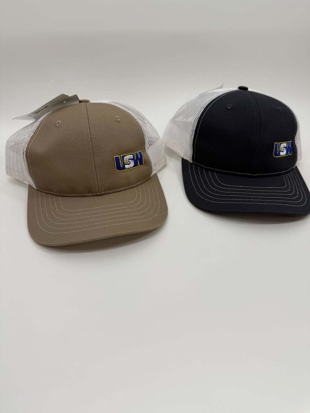 Two USW United Steelworkers Union Logo Snapback Trucker Hat Made in USA